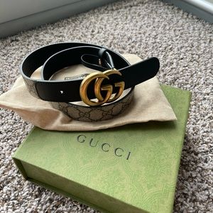Gucci Marmont wide belt